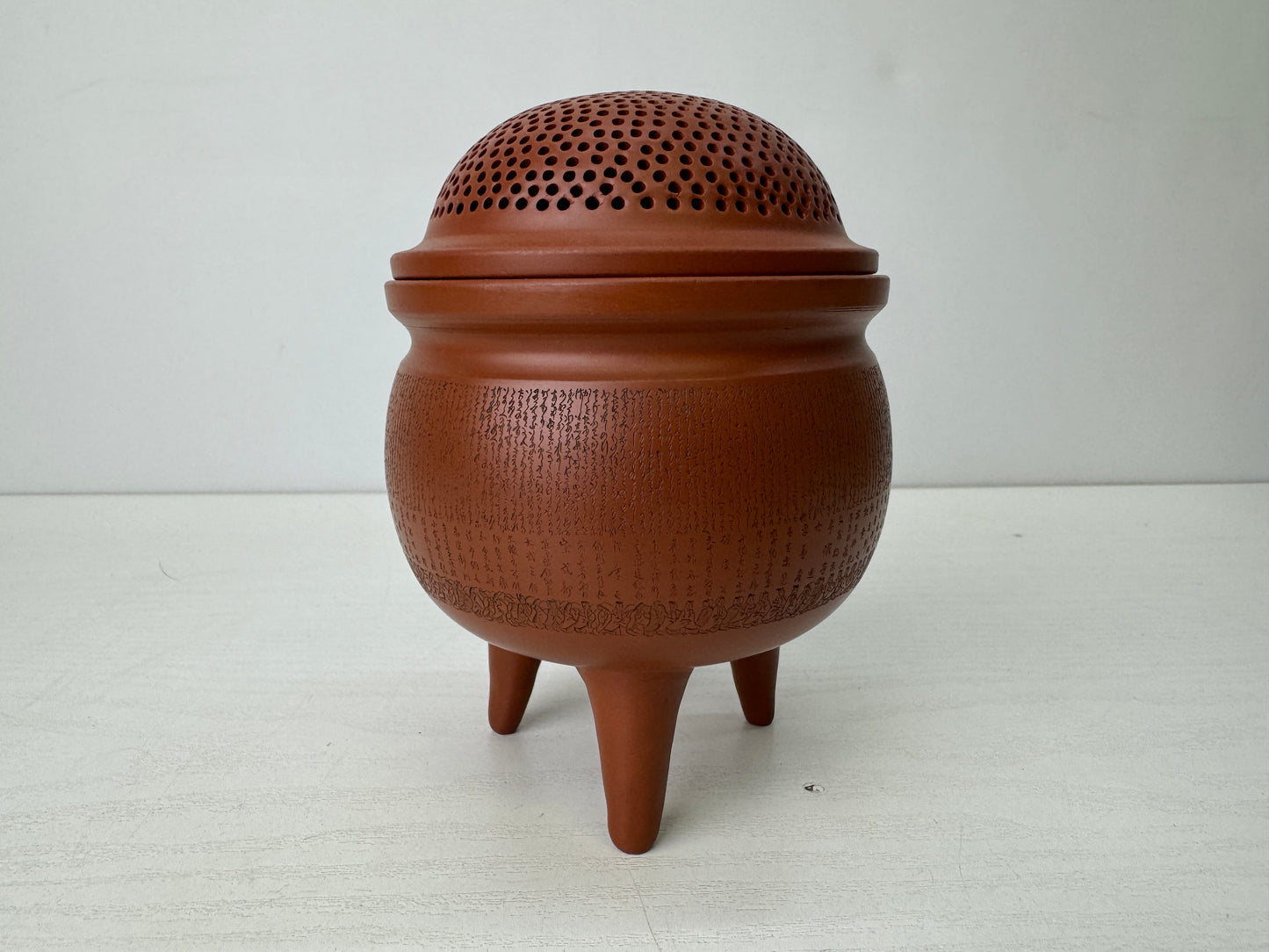 Y9512 KOURO Tokoname-ware signed box Japan antique Incense Burner fragrance