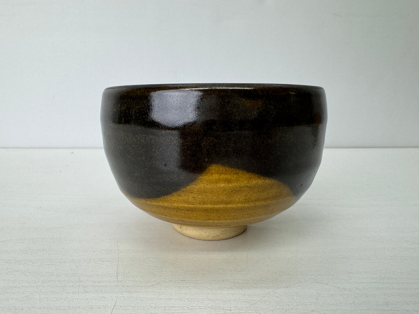 Y9521 CHAWAN Seto-ware bowl signed box Japan antique tea ceremony pottery cup