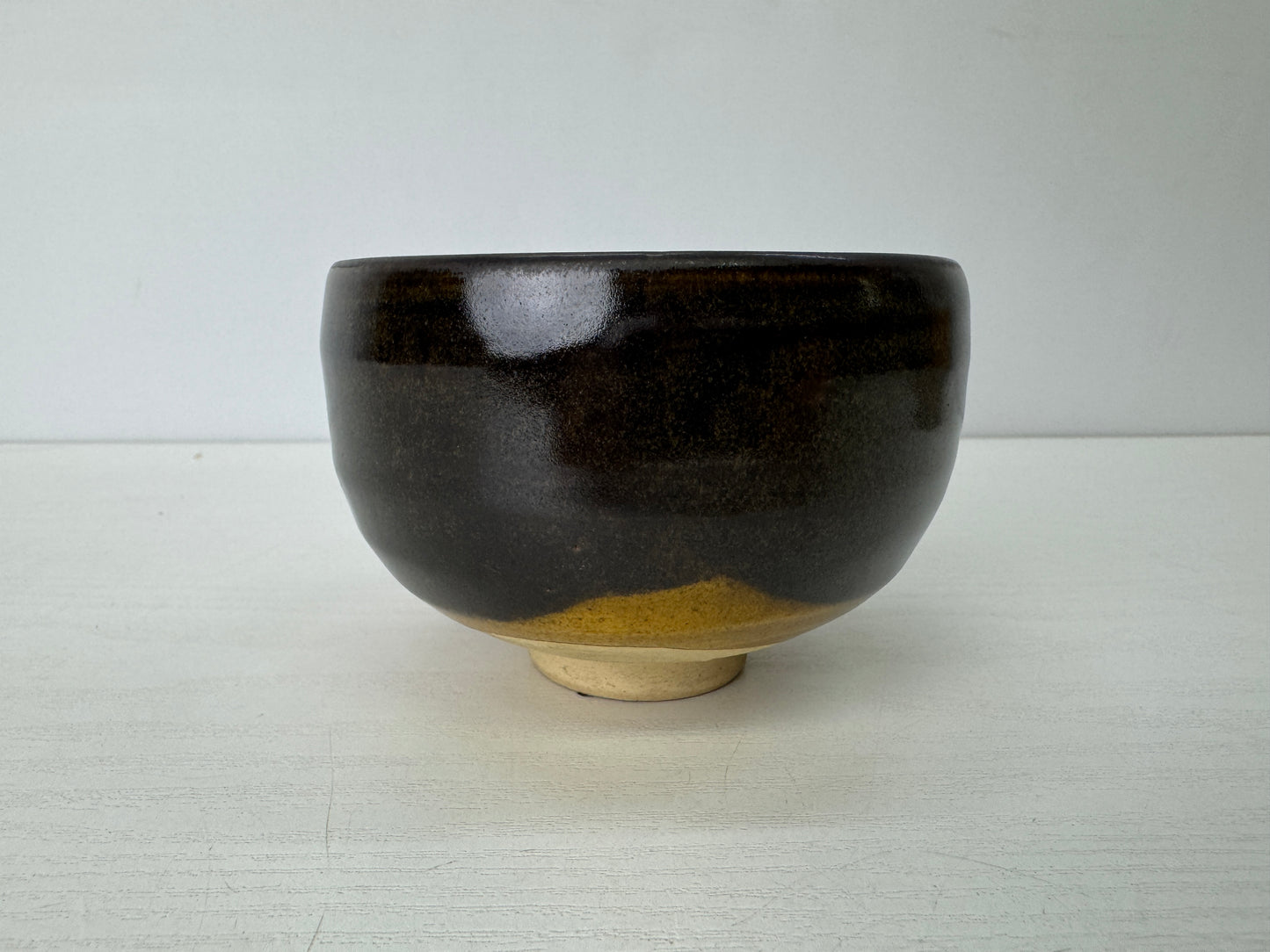 Y9521 CHAWAN Seto-ware bowl signed box Japan antique tea ceremony pottery cup