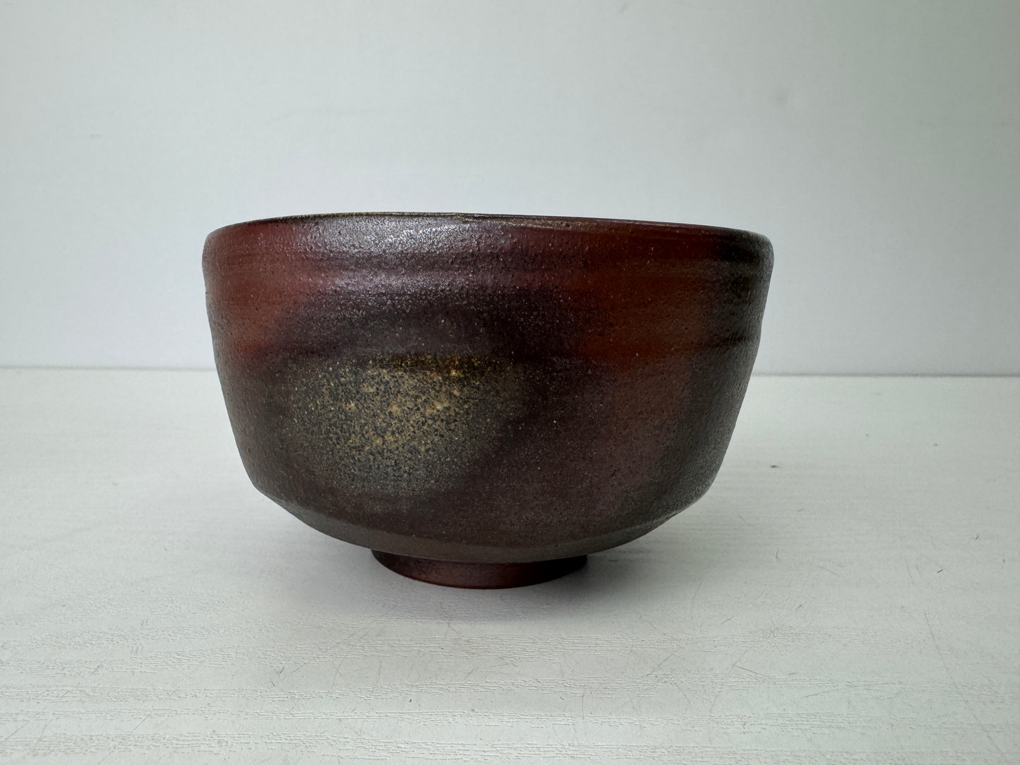 Y9522 CHAWAN Bizen-ware bowl signed box Japan antique tea ceremony pottery cup