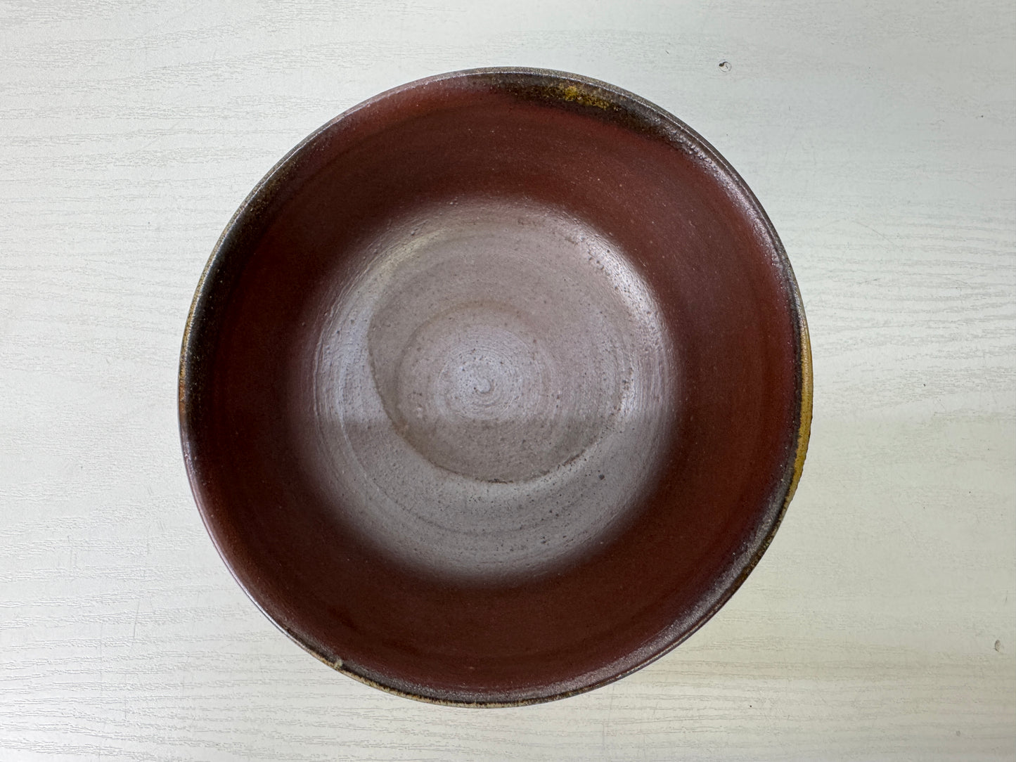 Y9522 CHAWAN Bizen-ware bowl signed box Japan antique tea ceremony pottery cup