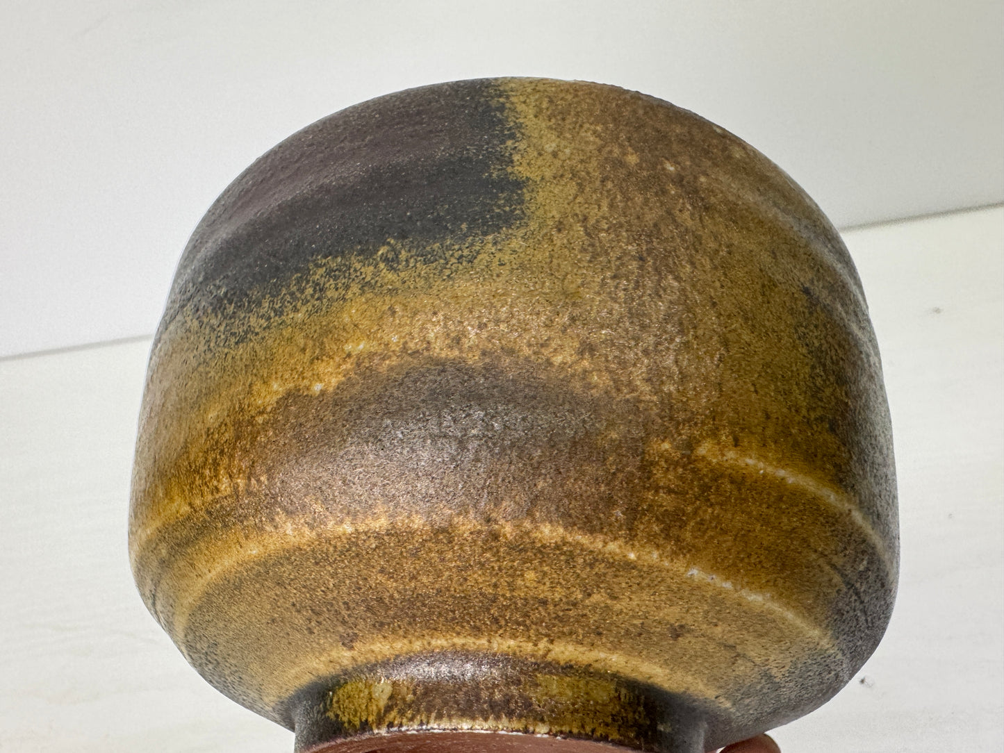 Y9522 CHAWAN Bizen-ware bowl signed box Japan antique tea ceremony pottery cup