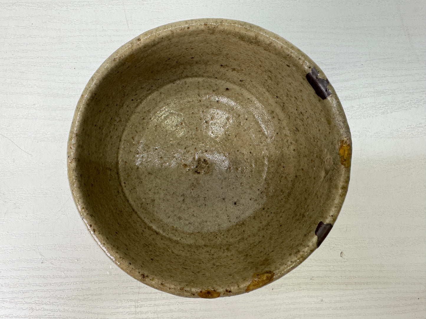 Y9523 CHAWAN Kiseto-ware bowl kintsugi box Japan antique tea ceremony pottery