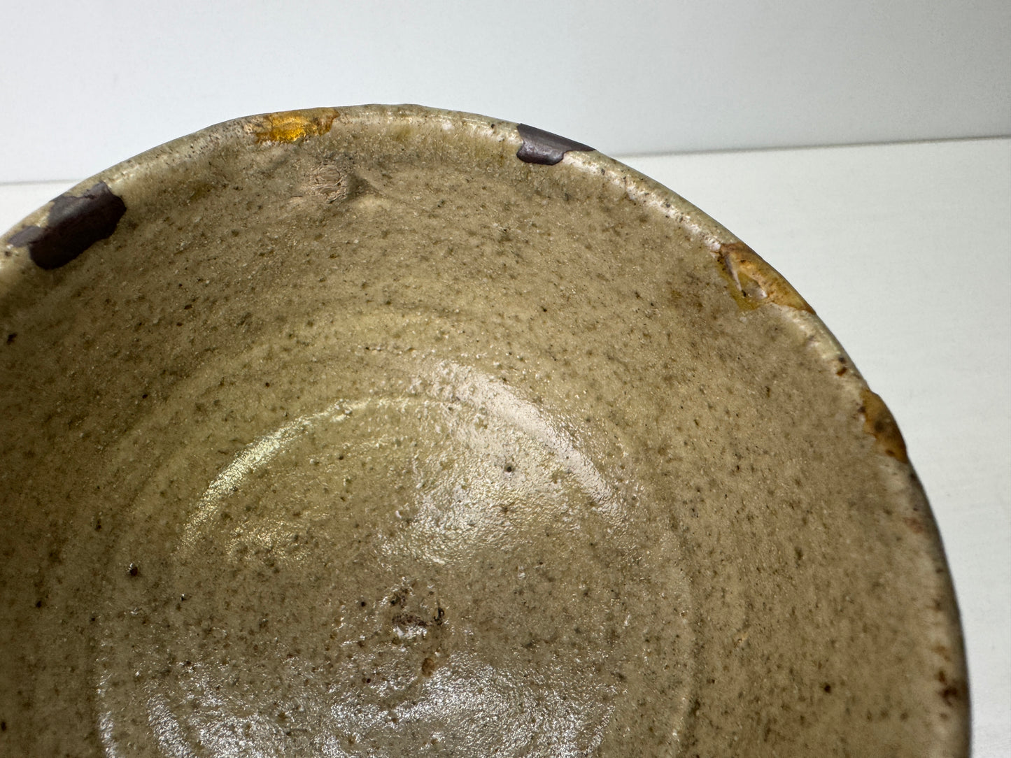 Y9523 CHAWAN Kiseto-ware bowl kintsugi box Japan antique tea ceremony pottery