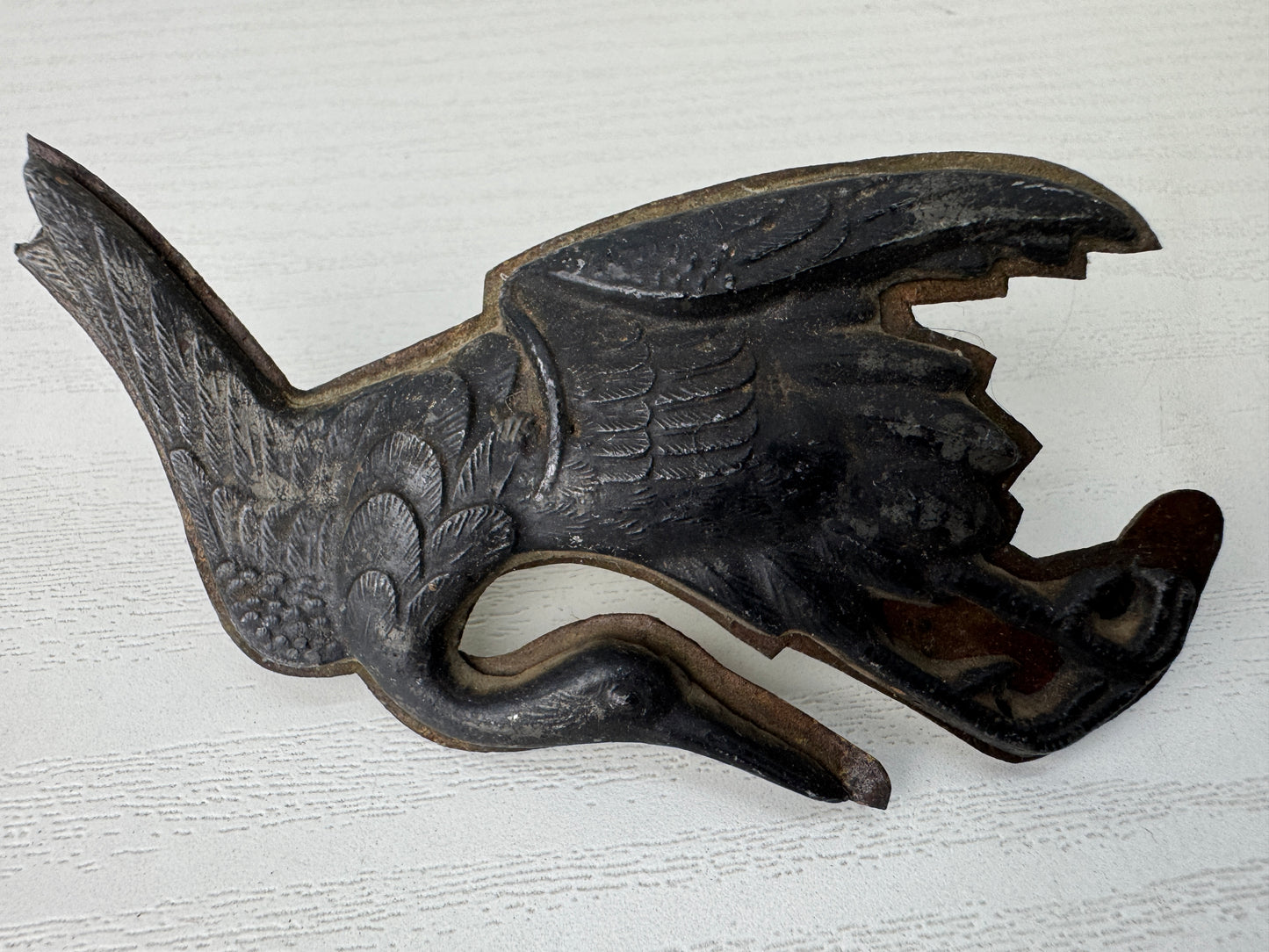 Y9526 KUGI-KAKUSHI Decorative nail head cover Crane 2 pieces Japan antique decor