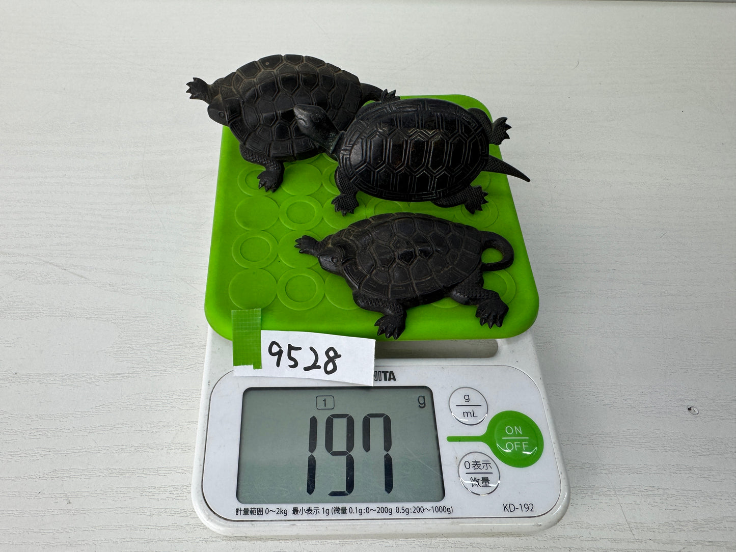 Y9528 KUGI KAKUSHI 3 Decorative nail head covers set Turtle  Japan antique decor