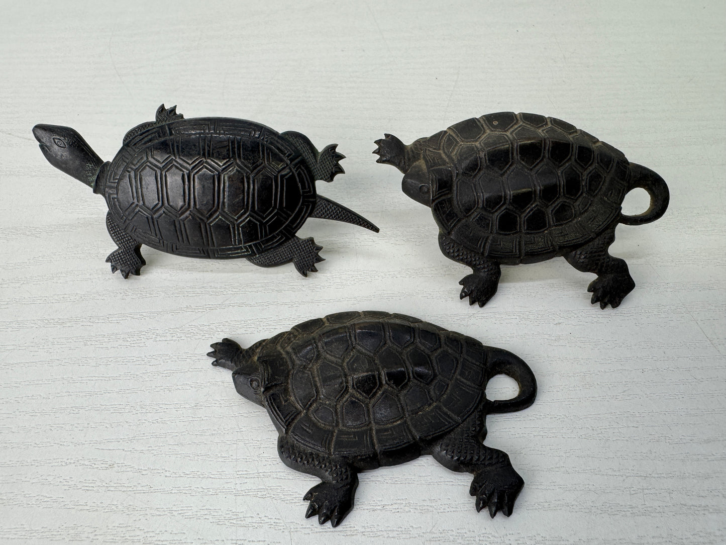 Y9528 KUGI KAKUSHI 3 Decorative nail head covers set Turtle  Japan antique decor