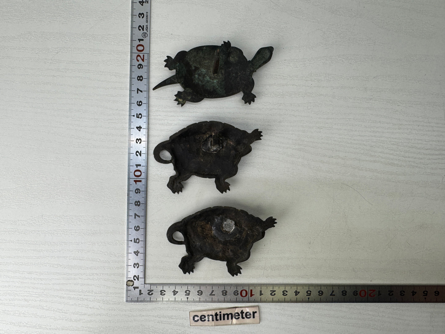Y9528 KUGI KAKUSHI 3 Decorative nail head covers set Turtle  Japan antique decor