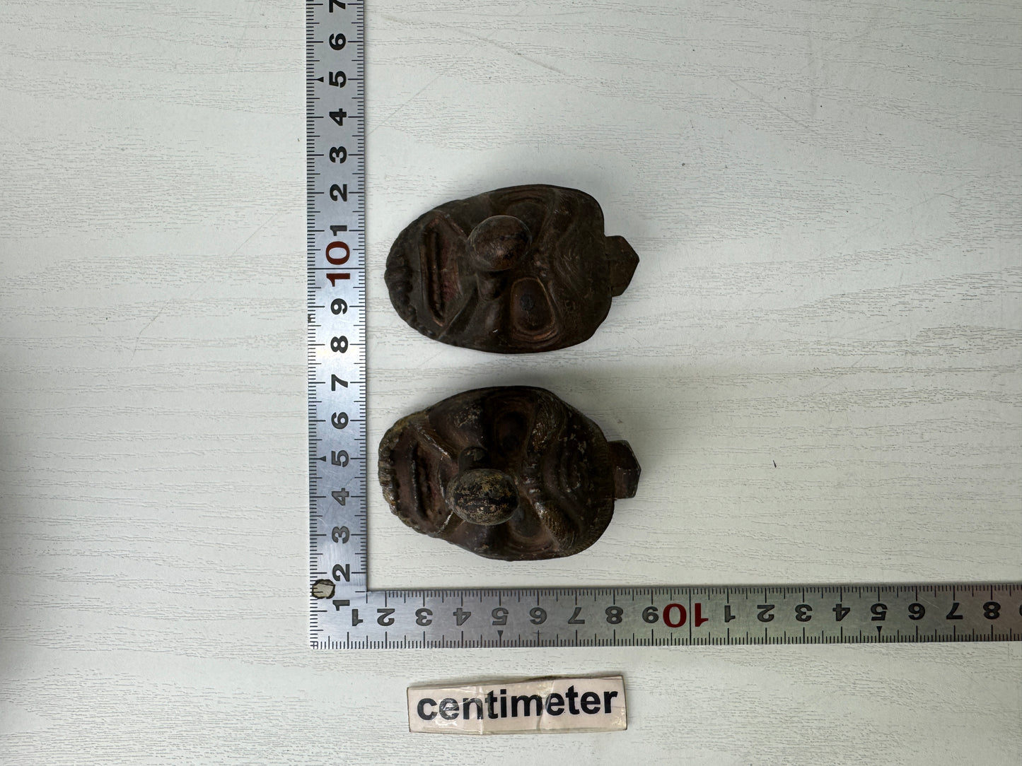Y9532 KUGI KAKUSHI Tengu goblin hook 2 pieces Japanese house Japan antique decor