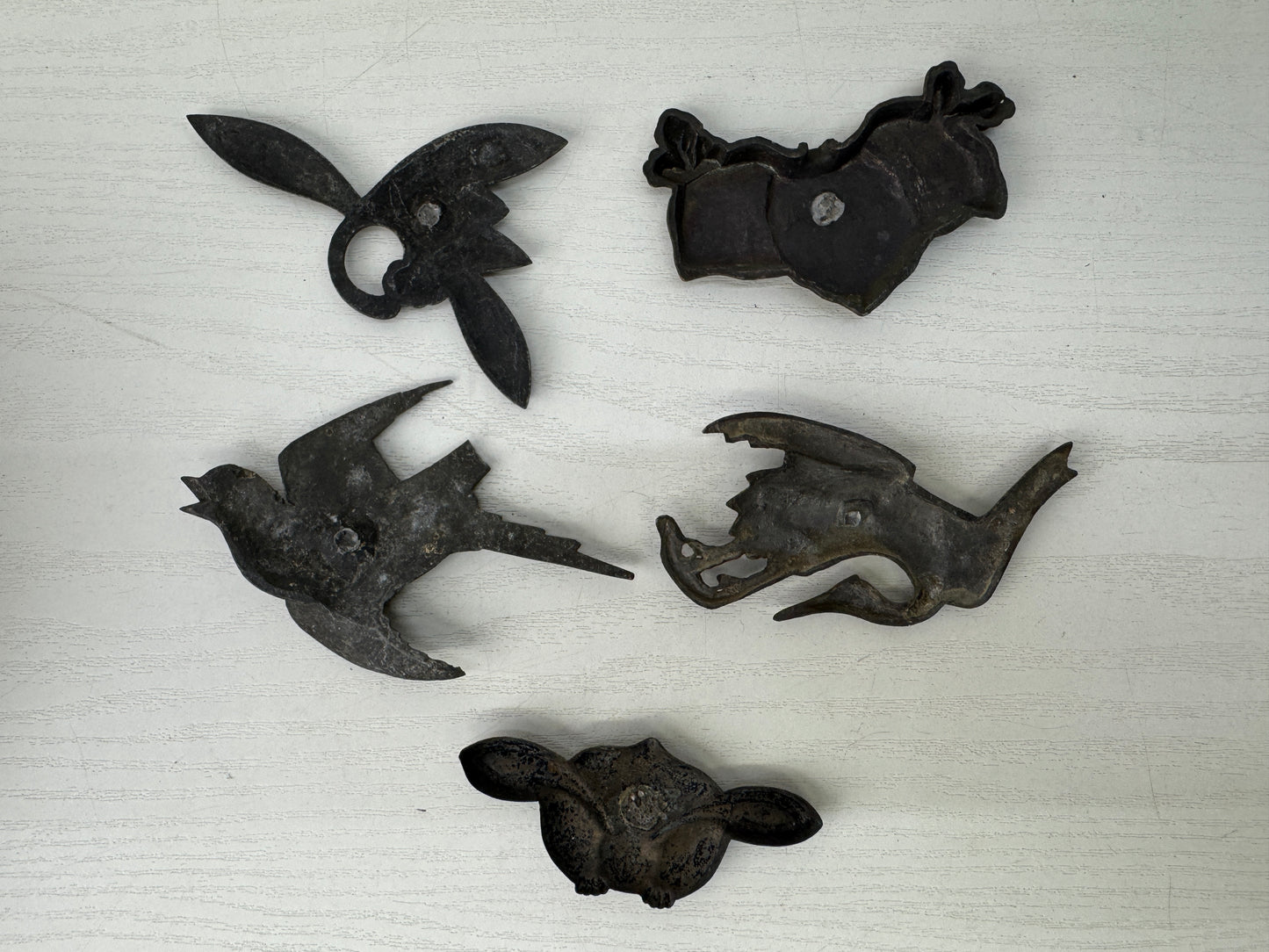 Y9533 KUGI KAKUSHI Decorative nail head cover set of 5 Japan antique interior