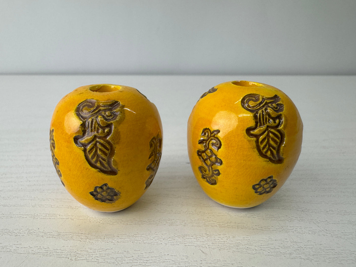 Y9534 FUCHIN Cochin ware ornament Japan kakejiku Hanging Scroll Weight interior