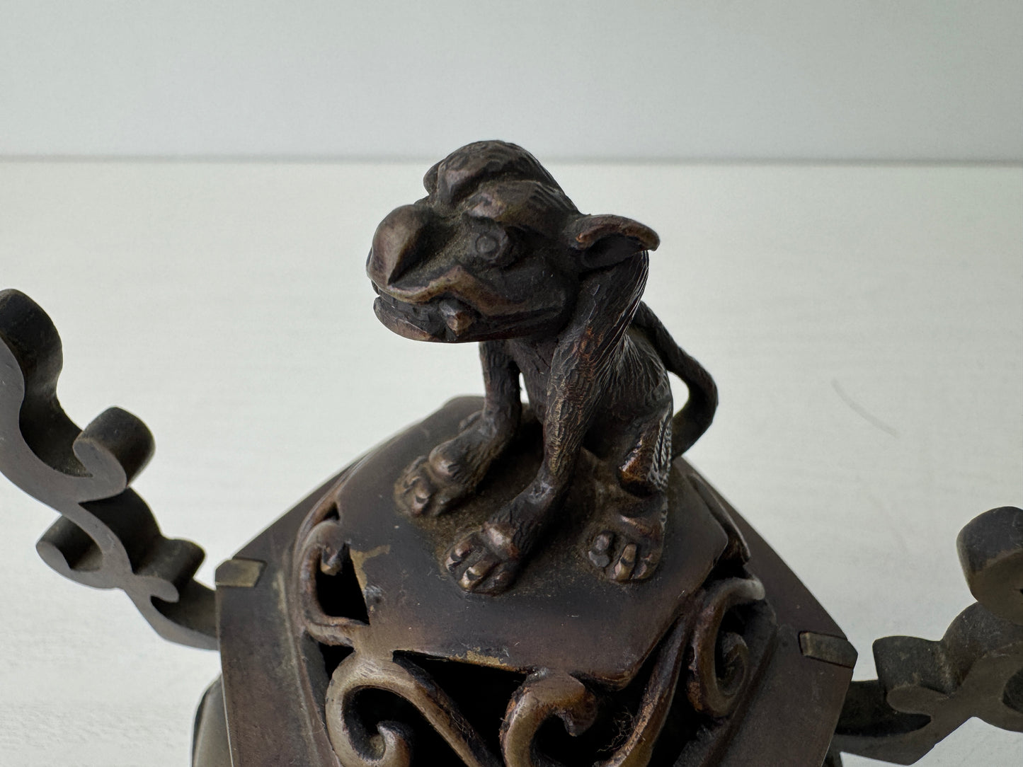 Y9537 Buddhist Altar Equipment 5 implements set Dragon Japan antique Buddhism