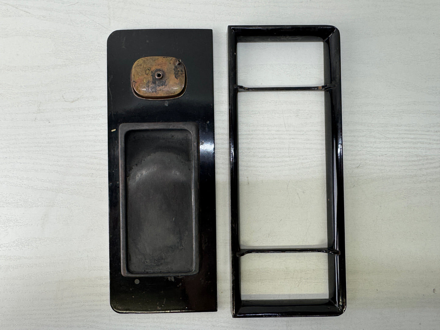 Y9538 BOX Suzuri inkstone case Makie stationery calligraphy Japan antique