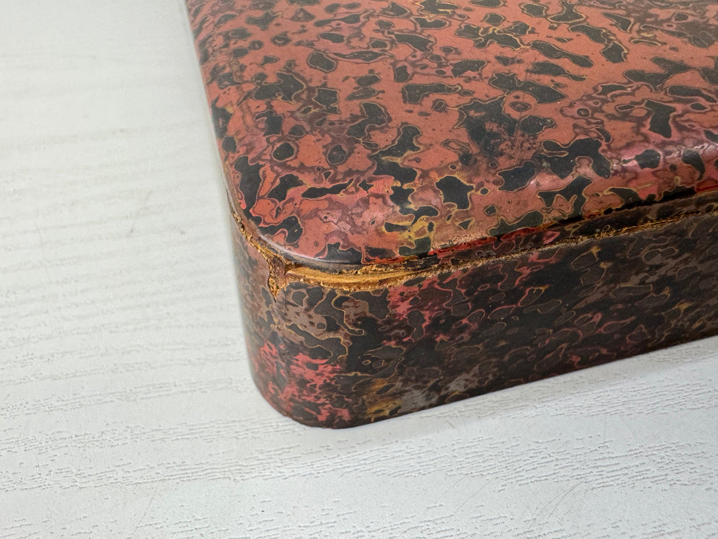 Y9538 BOX Suzuri inkstone case Makie stationery calligraphy Japan antique
