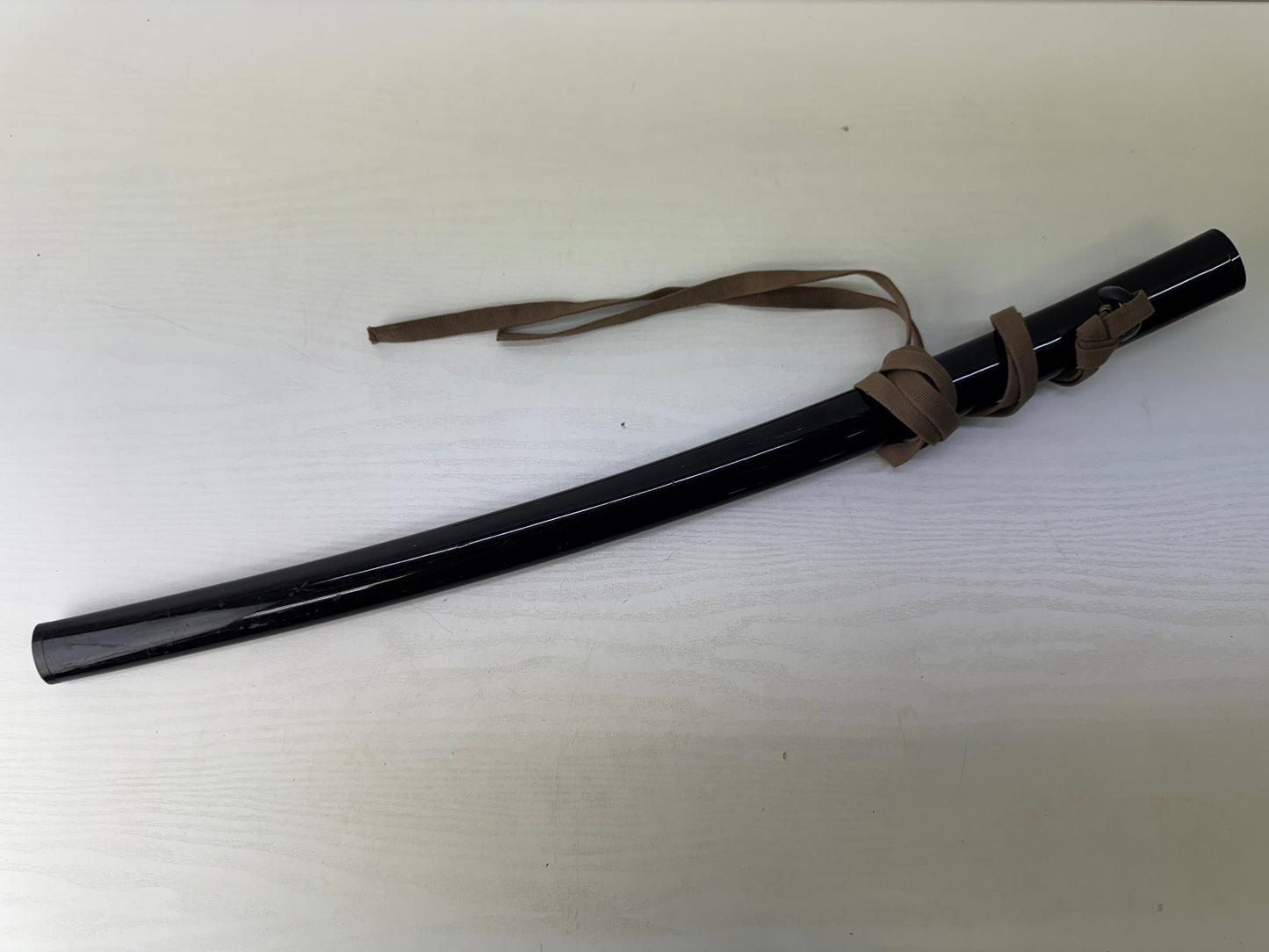 Y9546 SAYA Black lacquer Scabbard Japanese sword sheath Japan antique katana
