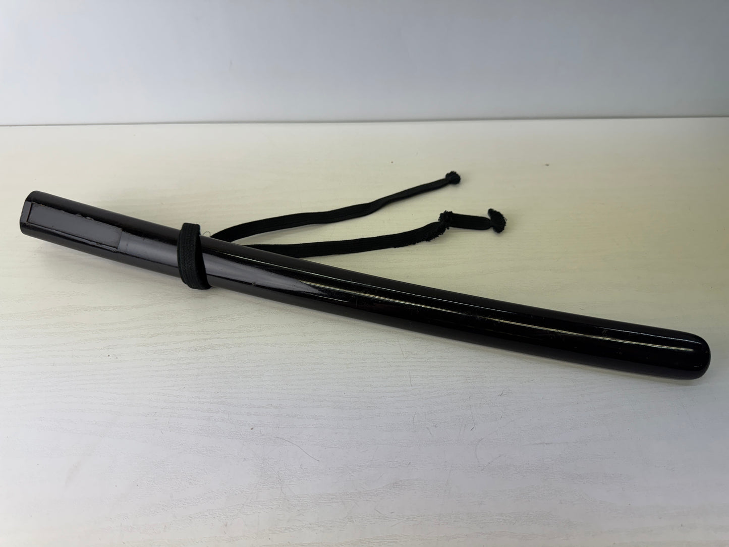 Y9547 SAYA Wakizashi scabbard black lacquer Japan antique samurai katana sheath