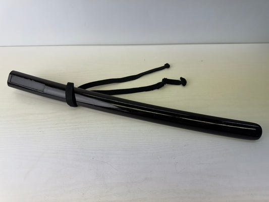 Y9547 SAYA Wakizashi scabbard black lacquer Japan antique samurai katana sheath