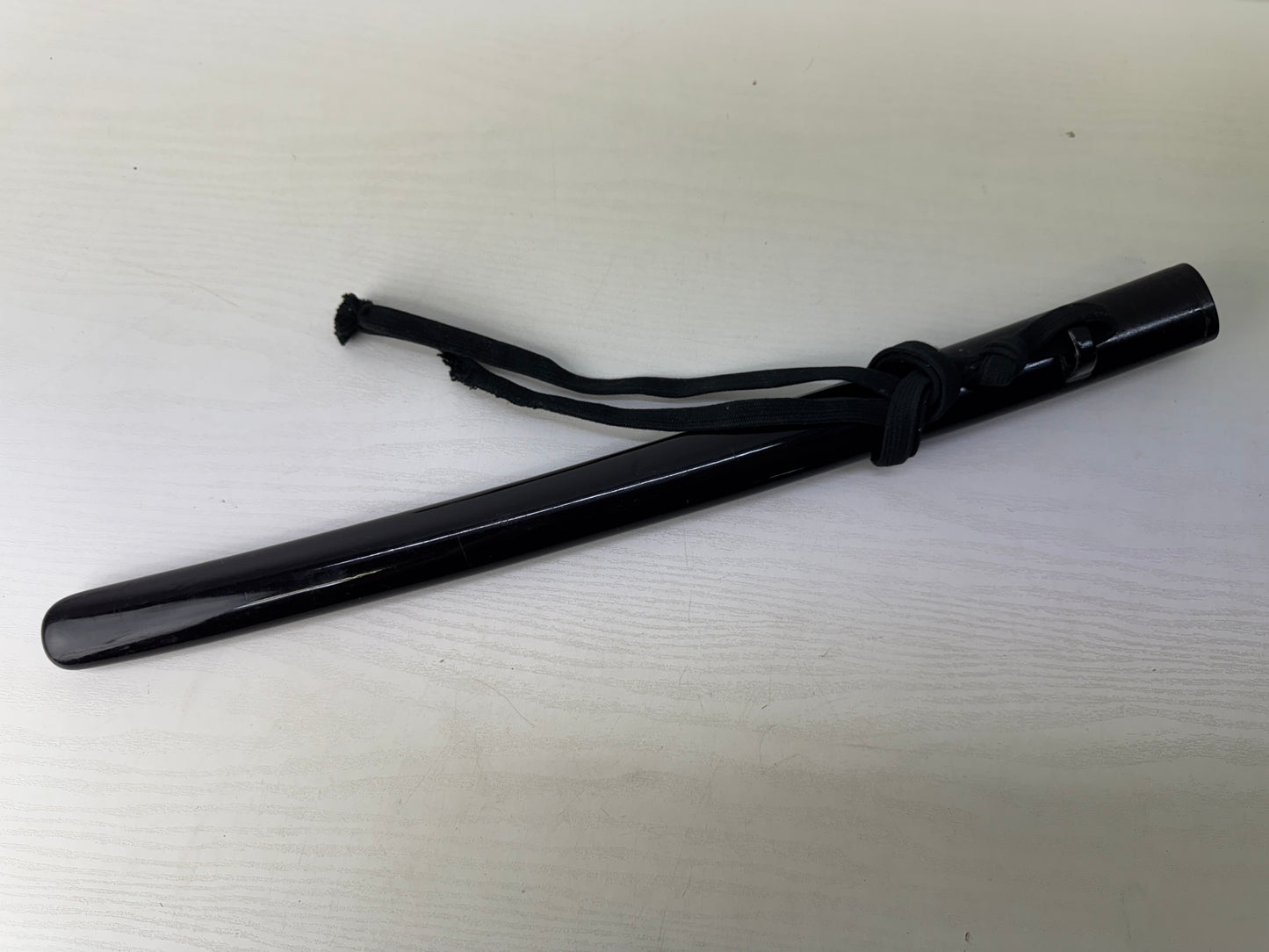 Y9547 SAYA Wakizashi scabbard black lacquer Japan antique samurai katana sheath