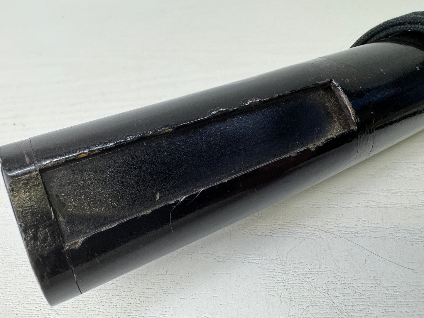 Y9547 SAYA Wakizashi scabbard black lacquer Japan antique samurai katana sheath