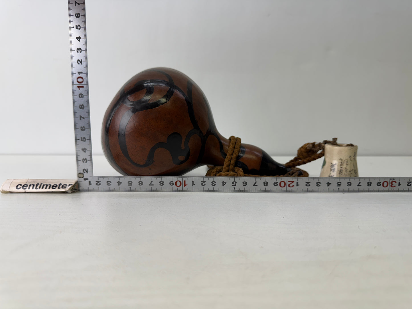 Y9558 SAGEMONO Gourd kintsugi Sake cup Lacquered Japan antique kimono vintage