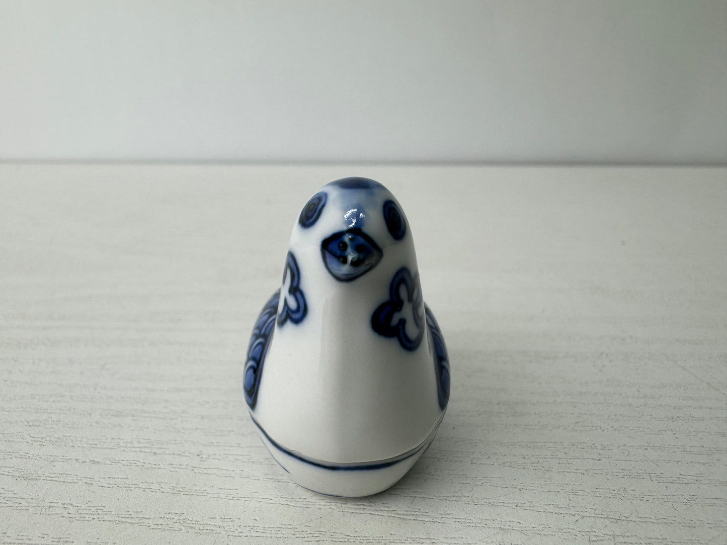 Y9565 BOX Kyo-ware signed Bird Japan antique incense case fragrance aromatherapy