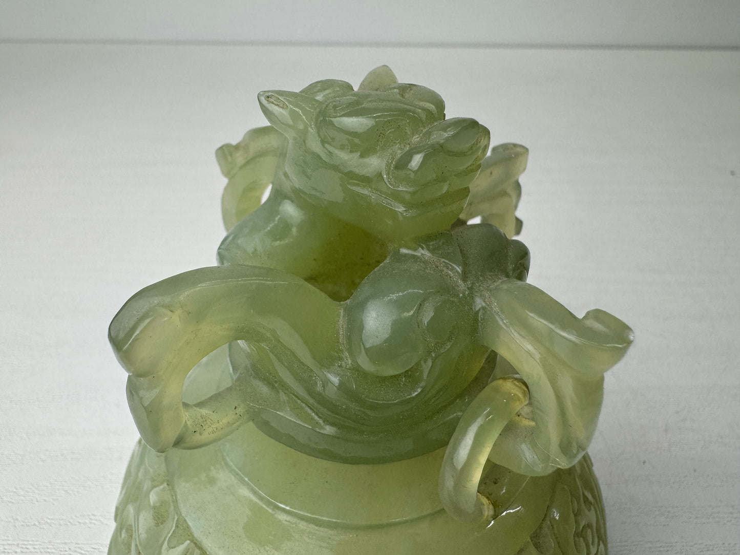 Y9569 KOURO Jade Ancient pattern China antique Incense Burner fragrance aroma