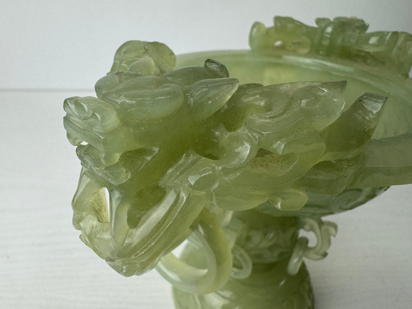 Y9569 KOURO Jade Ancient pattern China antique Incense Burner fragrance aroma