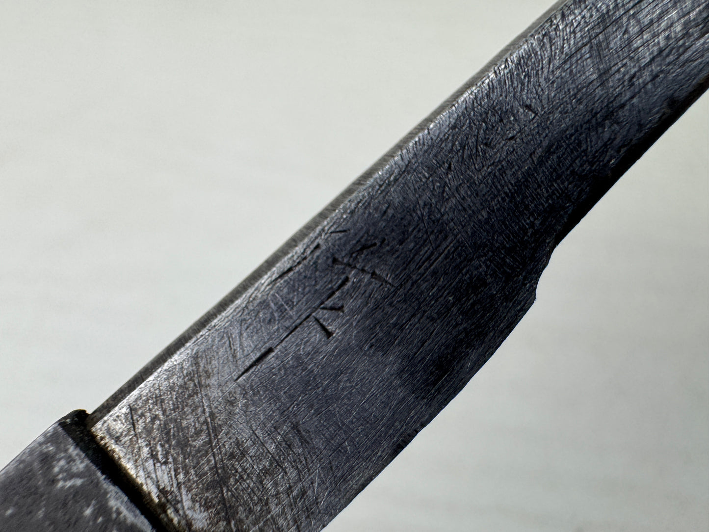 Y9573 TSUKA Small sword handle signed Japan antique samurai katana koshirae