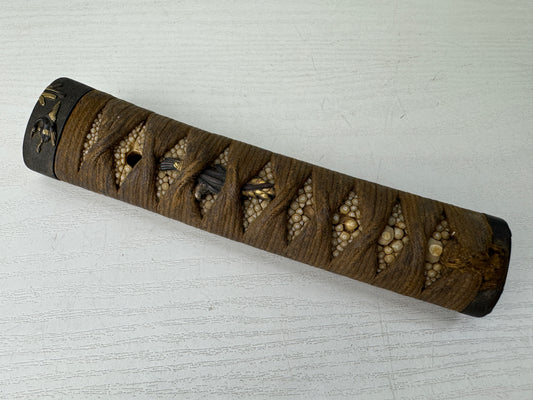 Y9576 TSUKA Wakizashi sword handle Japan antique samurai katana koshirae bushi