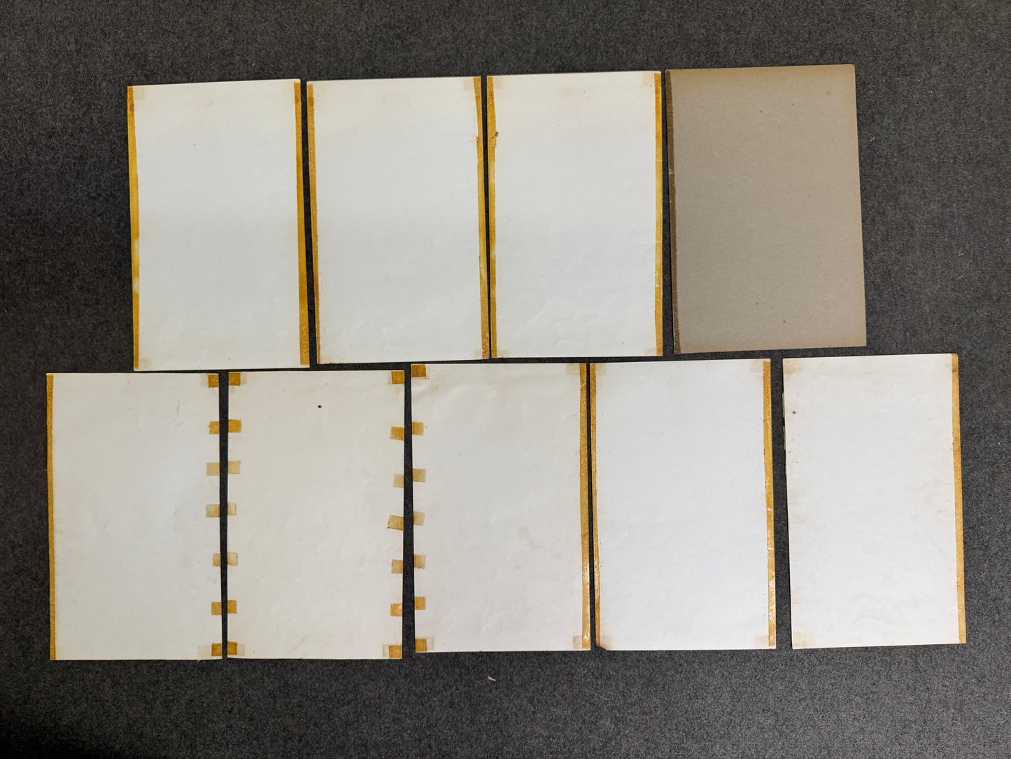 Y9591 WOODBLOCK PRINT Chikanobu 9 pieces Daimyo Procession Japan Ukiyoe antique