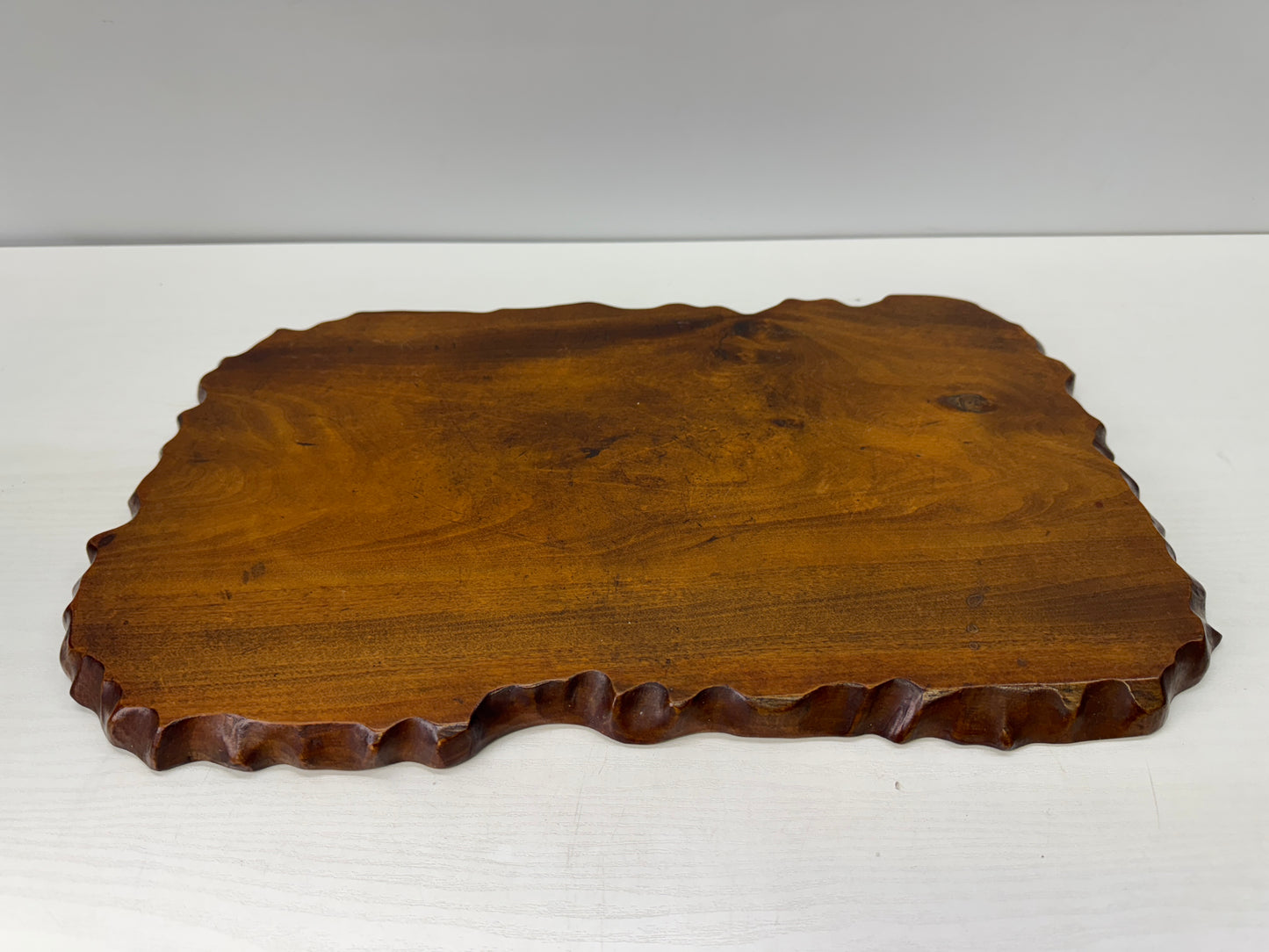 Y9592 FLOWER STAND natural wood base Japan antique ikebana floral arrangement