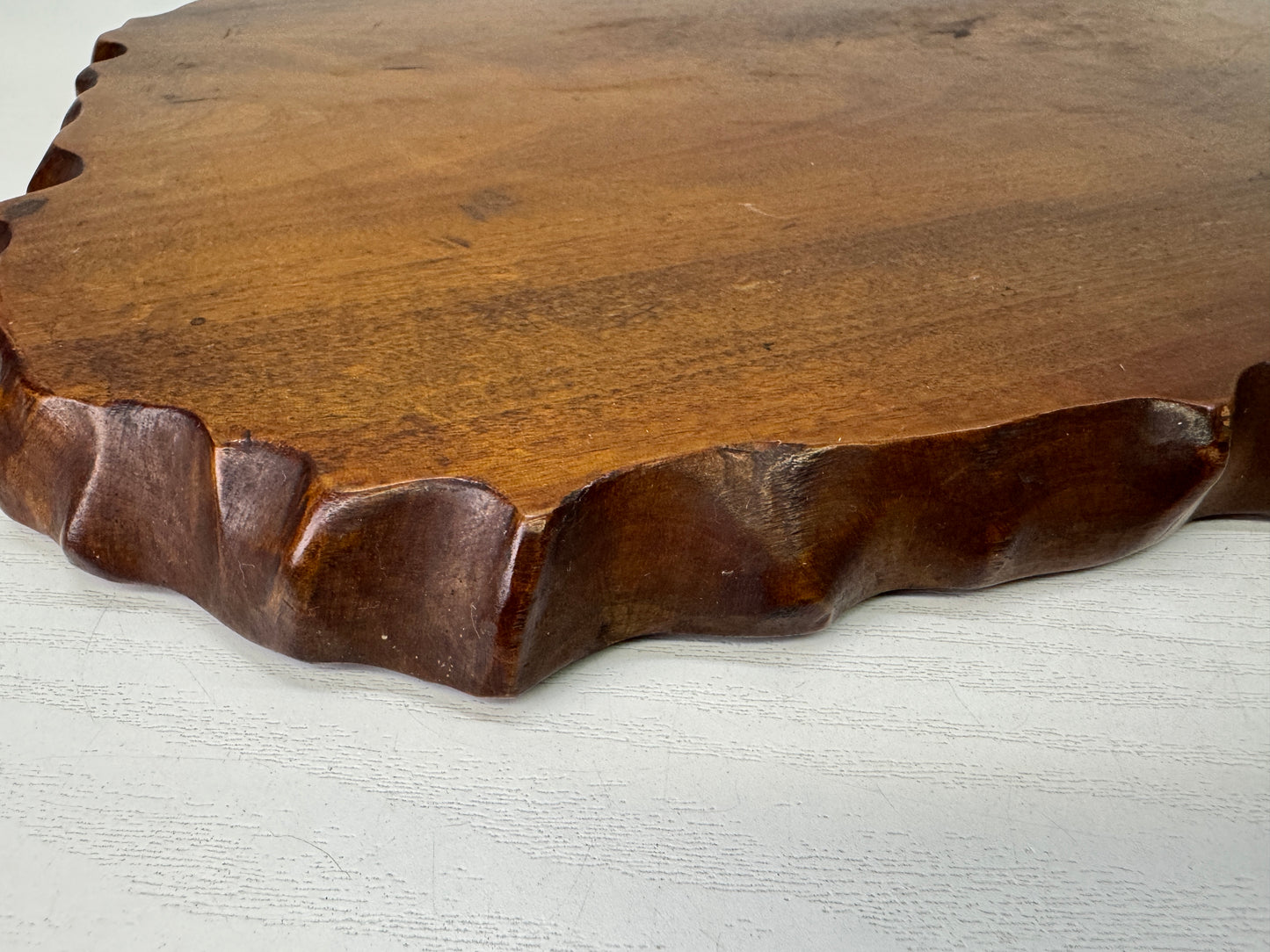 Y9592 FLOWER STAND natural wood base Japan antique ikebana floral arrangement