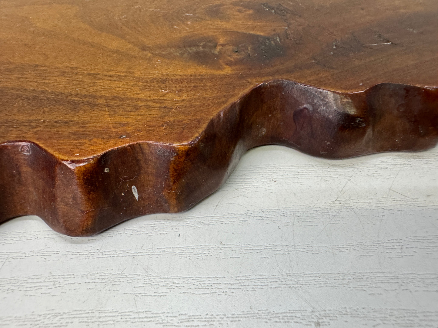 Y9592 FLOWER STAND natural wood base Japan antique ikebana floral arrangement