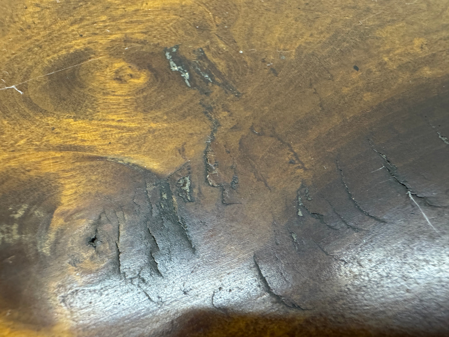 Y9592 FLOWER STAND natural wood base Japan antique ikebana floral arrangement