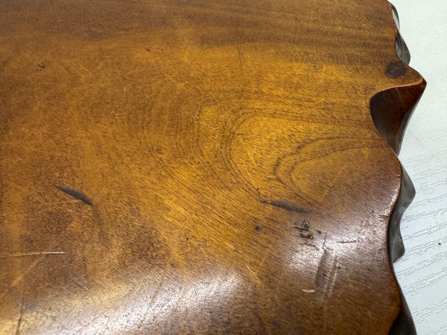 Y9592 FLOWER STAND natural wood base Japan antique ikebana floral arrangement