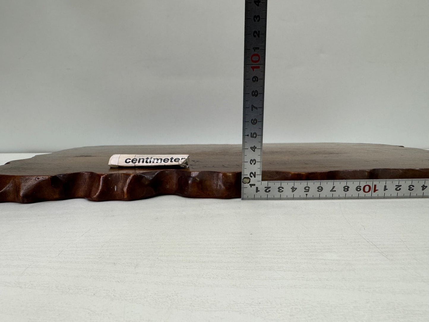 Y9592 FLOWER STAND natural wood base Japan antique ikebana floral arrangement