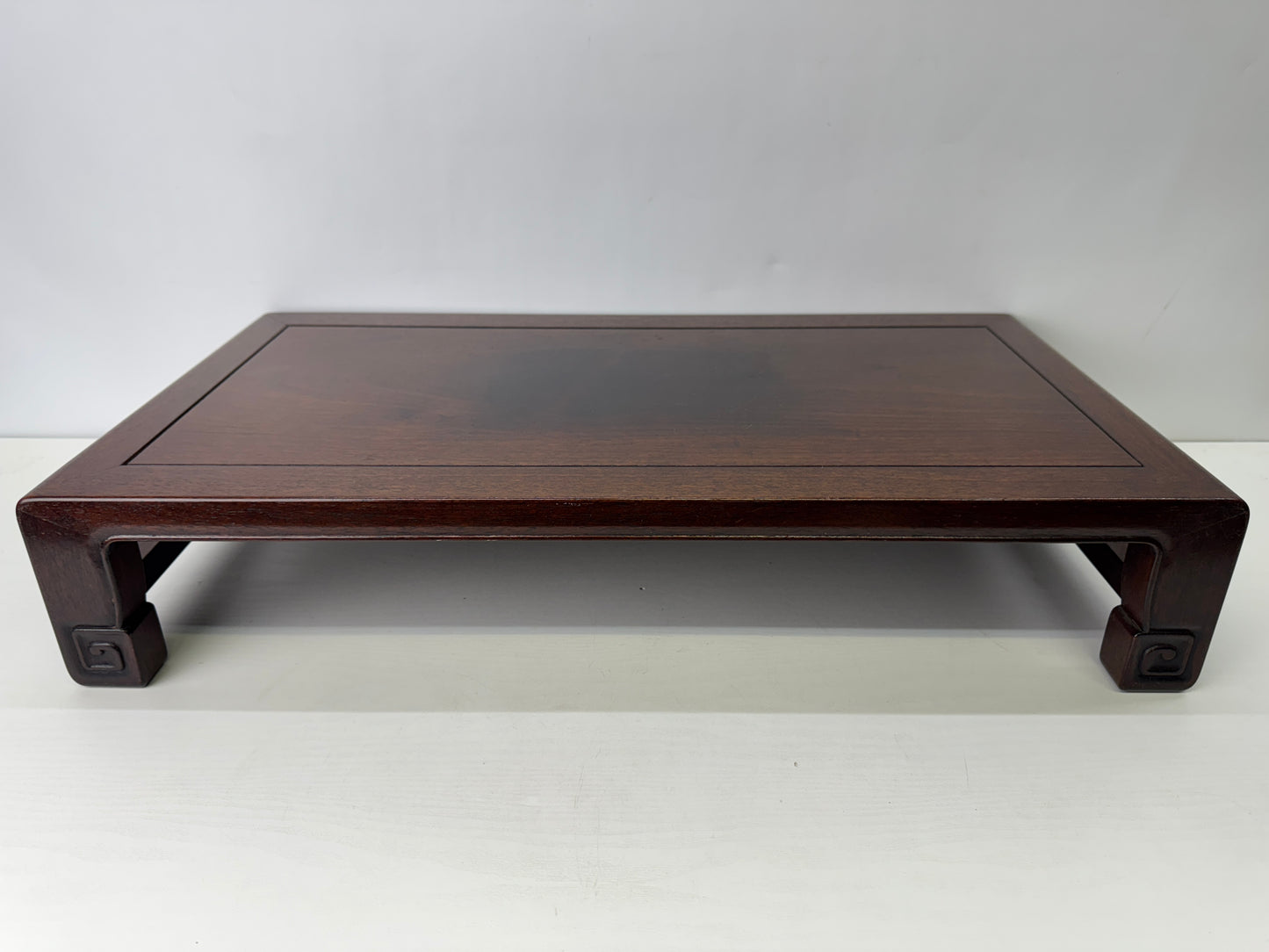 Y9595 FLOWER STAND Karaki wood four-legged pedestal Japan antique ikebana floral