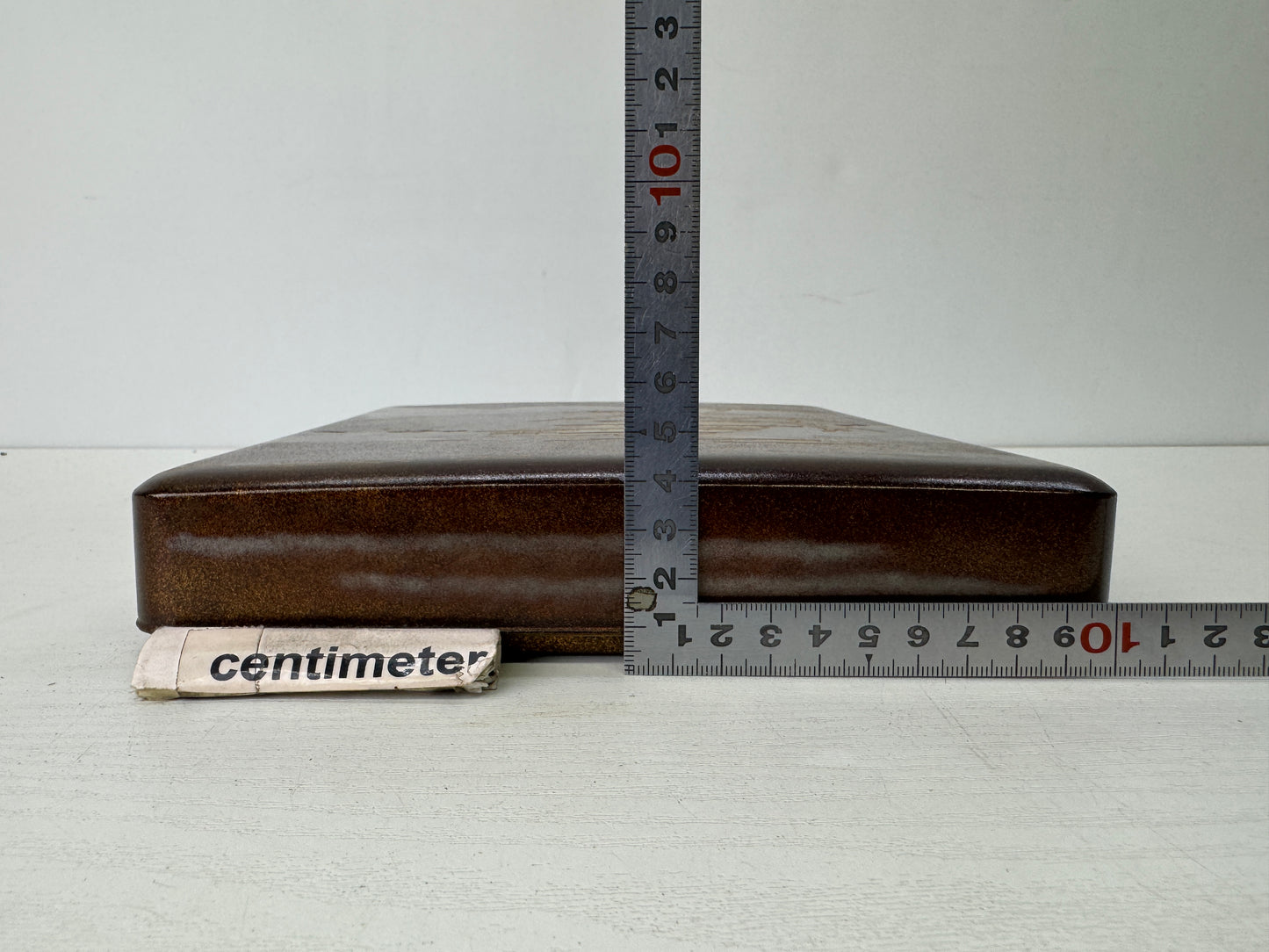 Y9596 BOX Suzuri inkstone case Kinkakuji Temple Makie Japan antique container