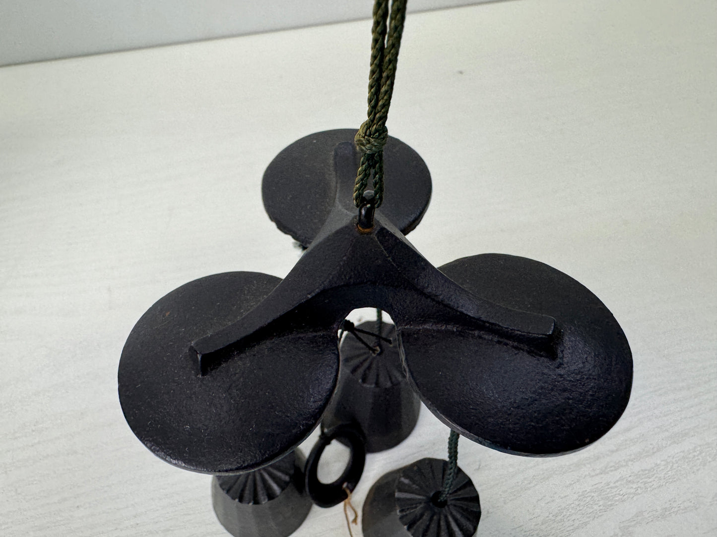 Y9597 BELL Iron wind chime box Nambu ironware Japan antique interior decor