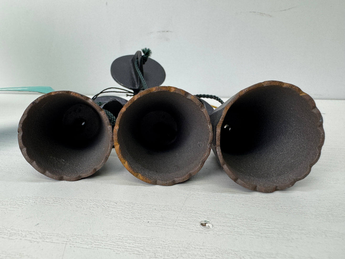 Y9597 BELL Iron wind chime box Nambu ironware Japan antique interior decor