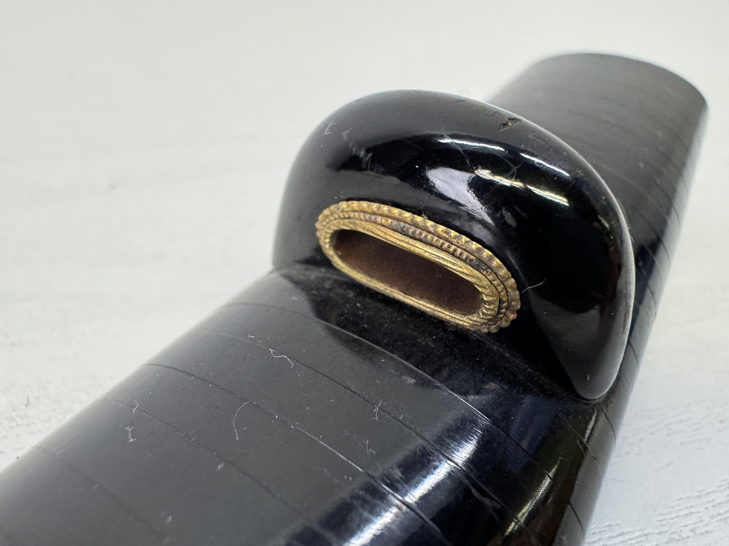 Y9602 SAYA Black lacquer Large sword sheath Japan antique samurai koshirae