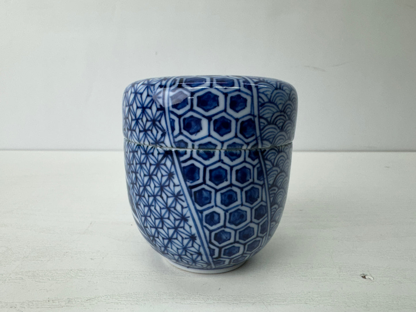 Y9611 TEA CADDY Kyo-ware Natsume signed box Japan antique tea ceremony matcha