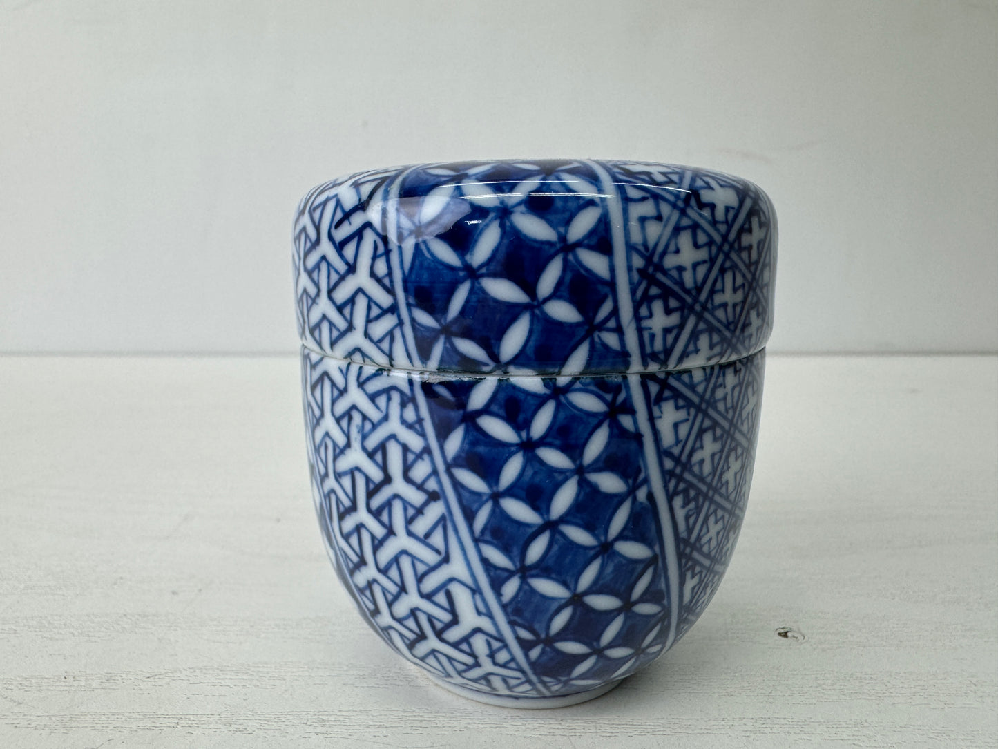 Y9611 TEA CADDY Kyo-ware Natsume signed box Japan antique tea ceremony matcha