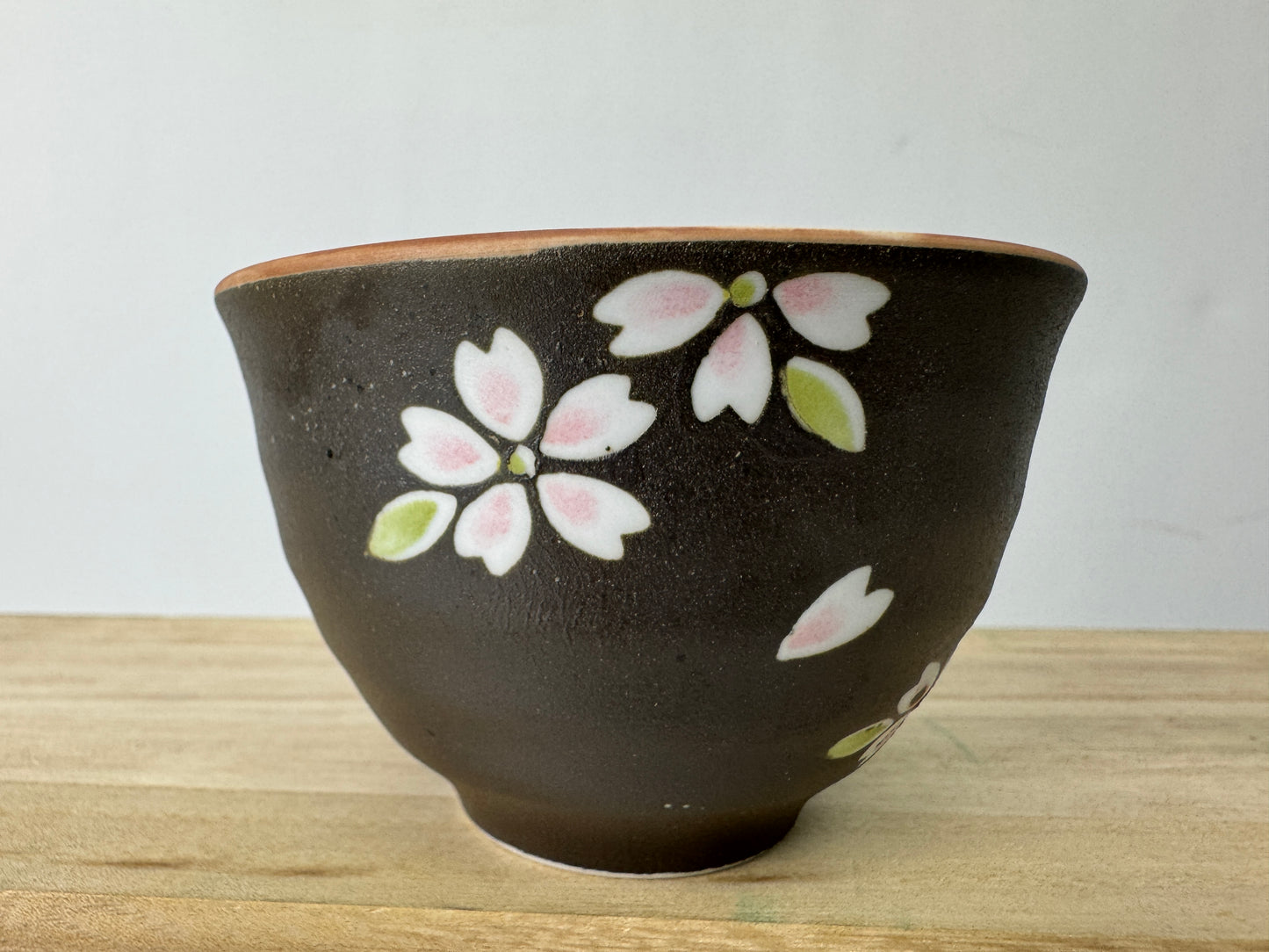 Y9613 CHAWAN Kyo-ware Sencha cup set of 5 signed box Japan antique tea ceremony