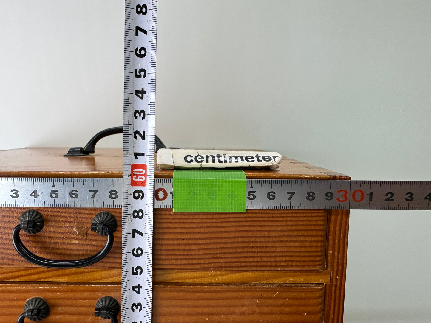 Y9616 TANSU wooden Medicine cabinet furniture Showa retro Japan antique storage