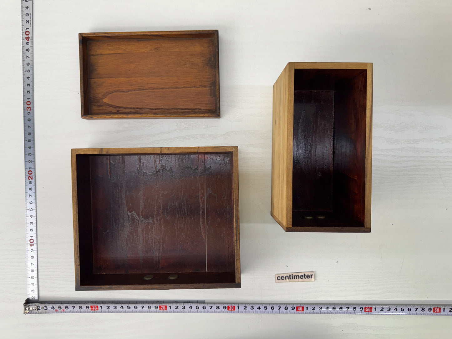 Y9618 TANSU Mulberry wood Folding Dressing table small vanity Japan antique