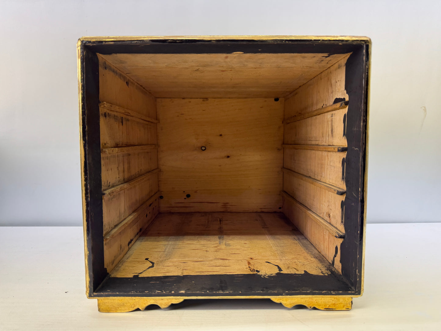 Y9619 TANSU Makie small chest of drawers sutra storage Japan antique furniture