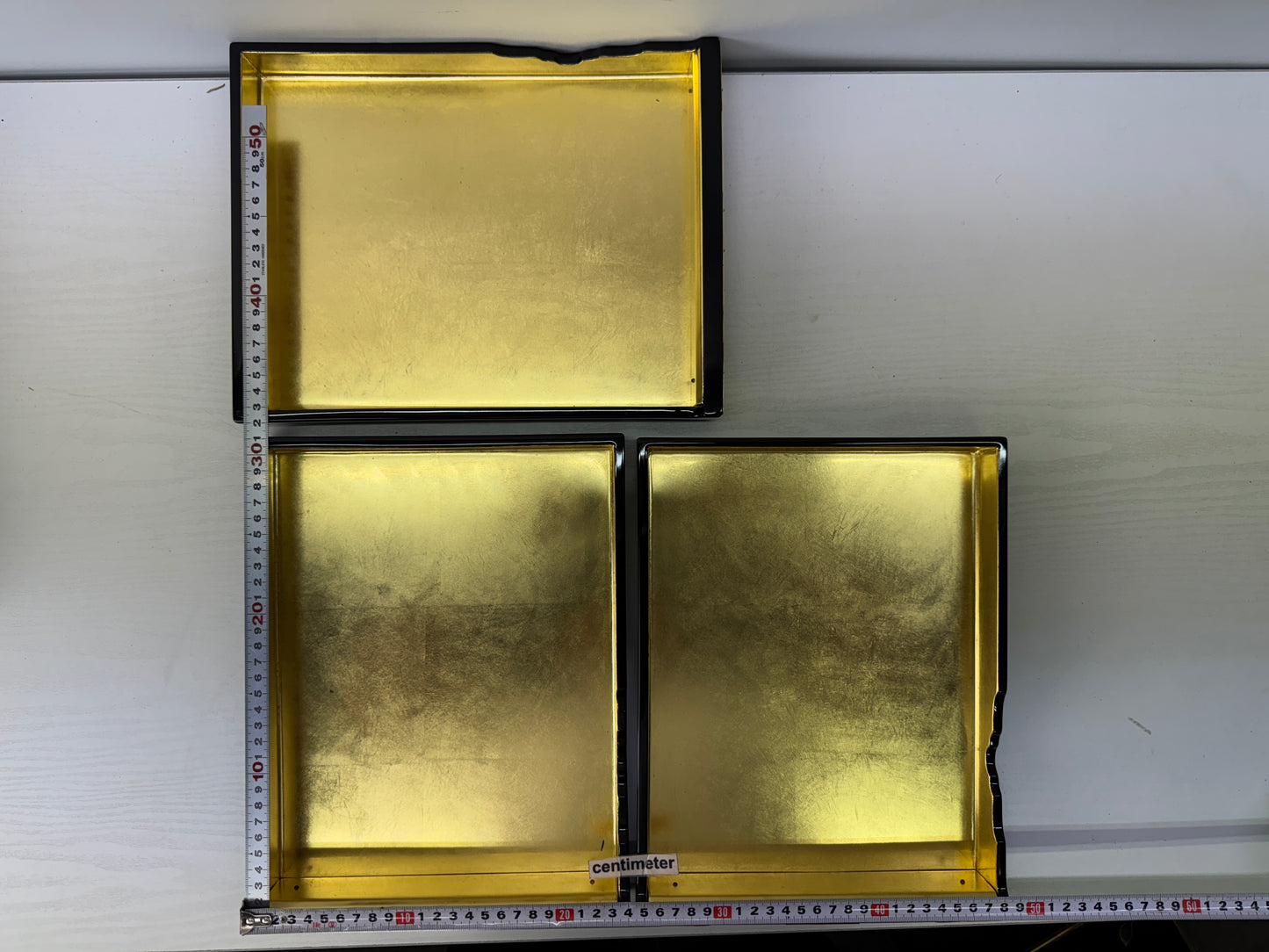 Y9620 BOX Makie family crest Buddhist Sutra case storage Japan antique container