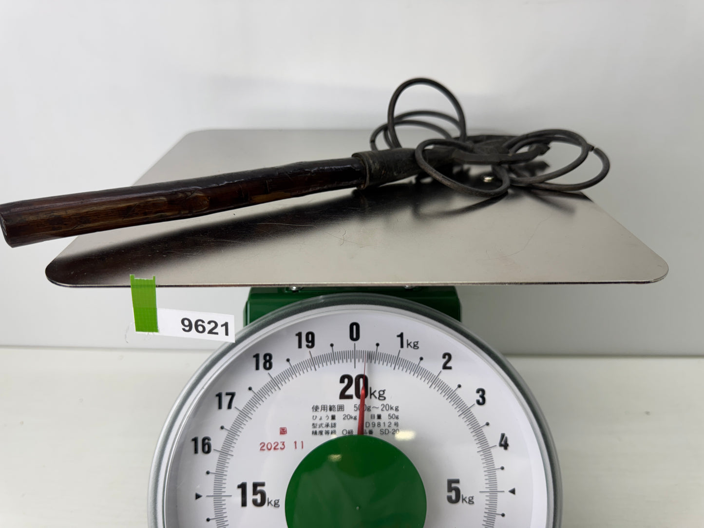 Y9621 Buddhist Altar Shakujo staff esoteric Buddhism Japan antique religion