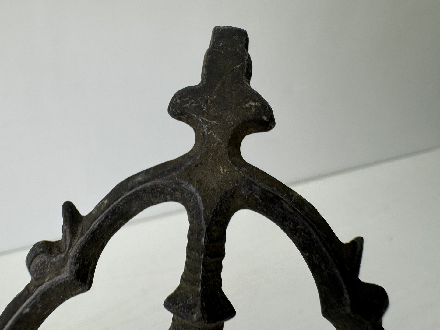 Y9621 Buddhist Altar Shakujo staff esoteric Buddhism Japan antique religion